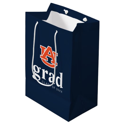 Auburn University Afstuderen – Auburn Tigers Medium Cadeauzakje (Voorkant Gekanteld)