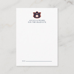 Auburn University Afstuderen   Auburn Tigers Notitiekaartje