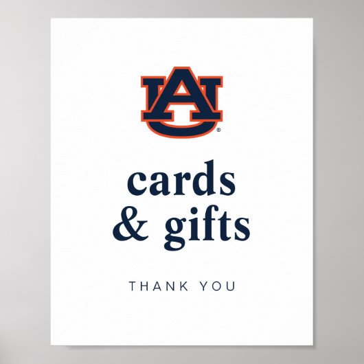 Auburn University Afstuderen | Auburn Tigers Poster (Voorkant)