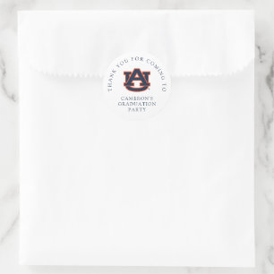 Auburn University Afstuderen   Auburn Tigers Ronde Sticker