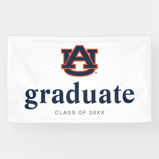 Auburn University Afstuderen | Auburn Tigers Spandoek (Horizontaal)