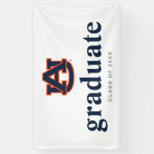 Auburn University Afstuderen | Auburn Tigers Spandoek (Verticaal)
