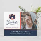 Auburn University | Afstuderen Kaart (Staand voorkant)