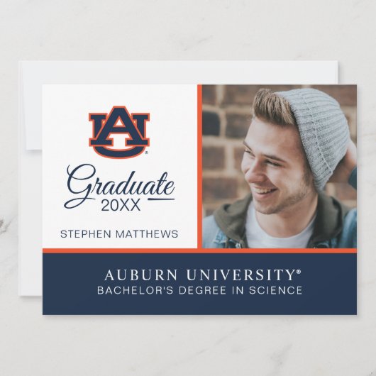 Auburn University | Afstuderen Kaart (Voorkant)