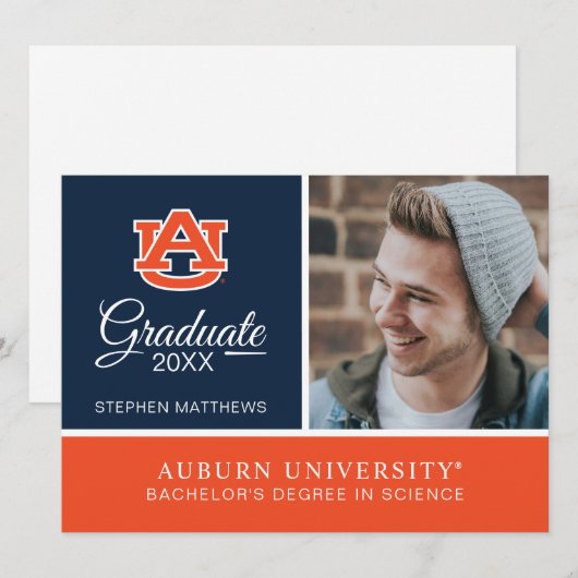 Auburn University | AFSTUDEREN Kaart (Voorkant / Achterkant)