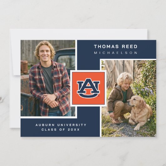 Auburn University Afstuderen Kaart (Voorkant)