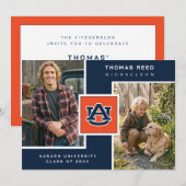 Auburn University Afstuderen Kaart (Voorkant / Achterkant)