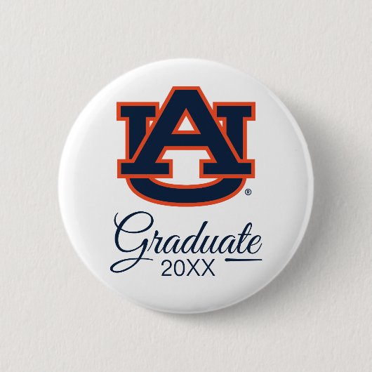 Auburn University | AFSTUDEREN Ronde Button 5,7 Cm (Voorkant)