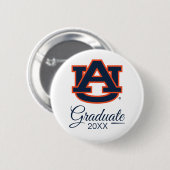 Auburn University | AFSTUDEREN Ronde Button 5,7 Cm (Voorkant /achterkant)