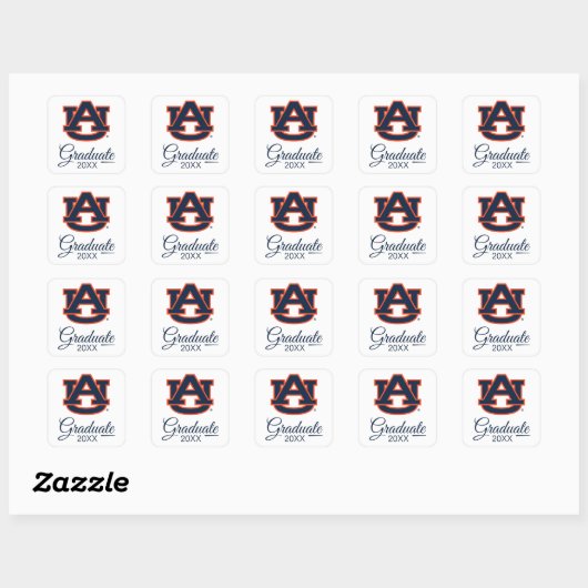 Auburn University | AFSTUDEREN Vierkante Sticker (Vel)
