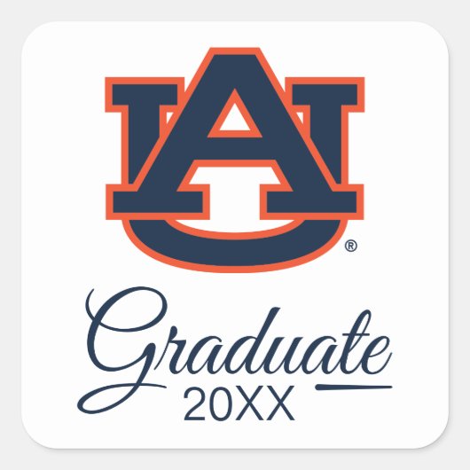 Auburn University | AFSTUDEREN Vierkante Sticker (Voorkant)