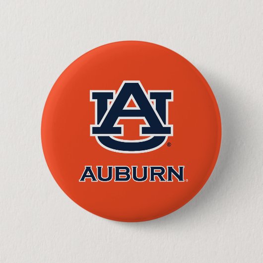 Auburn University | AU Auburn Ronde Button 5,7 Cm (Voorkant)