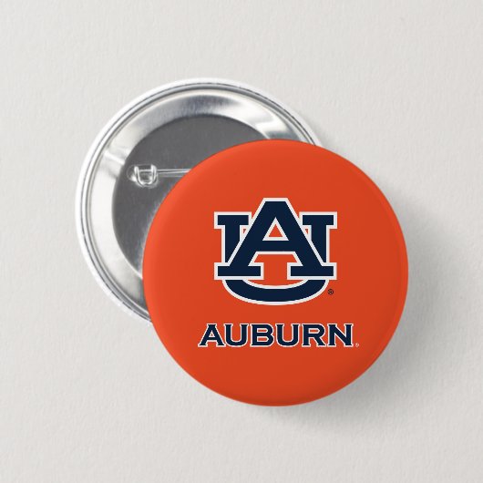 Auburn University | AU Auburn Ronde Button 5,7 Cm (Voorkant /achterkant)