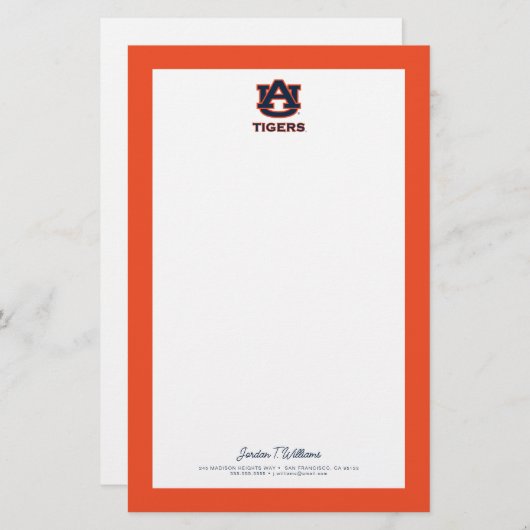 Auburn University | Auburn Briefpapier (Voorkant / Achterkant)