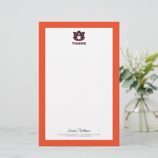 Auburn University | Auburn Briefpapier (Staand voorkant)