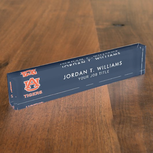 Auburn University | Auburn Naambordje (Zijkant)