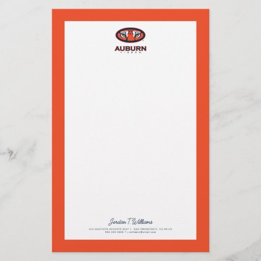 Auburn University | Auburn Tigers Briefpapier (Voorkant)