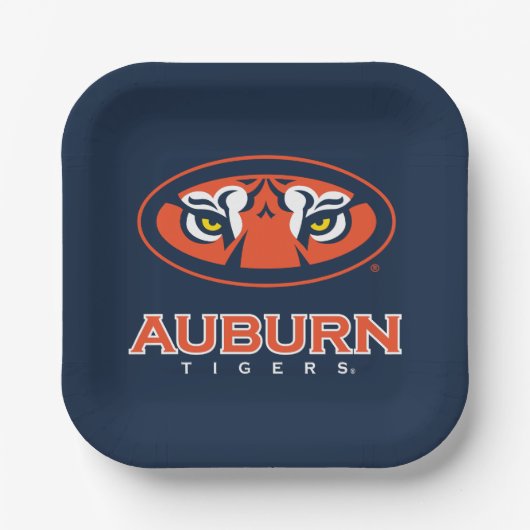 Auburn University | Auburn Tigers Papieren Bordje (Voorkant)
