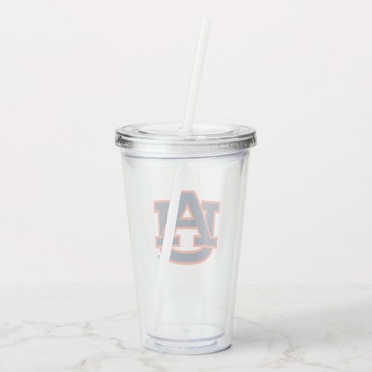 Auburn University Auburn UA Logo Acryl Drinkbeker (Achterkant)
