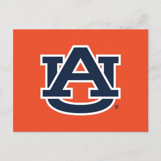 Auburn University Auburn UA Logo Briefkaart (Voorkant)