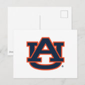 Auburn University Auburn UA Logo Briefkaart (Voorkant / Achterkant)