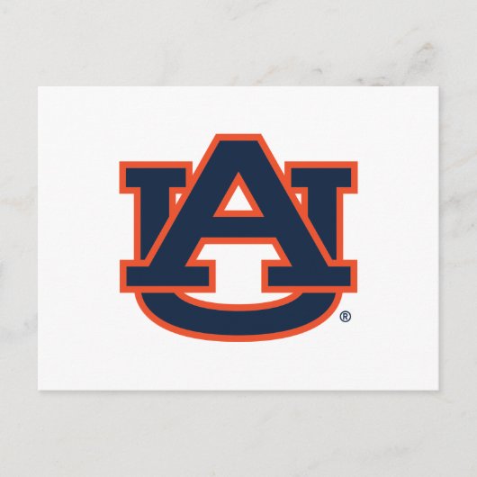 Auburn University Auburn UA Logo Briefkaart (Voorkant)