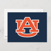 Auburn University Auburn UA Logo Briefkaart (Voorkant / Achterkant)
