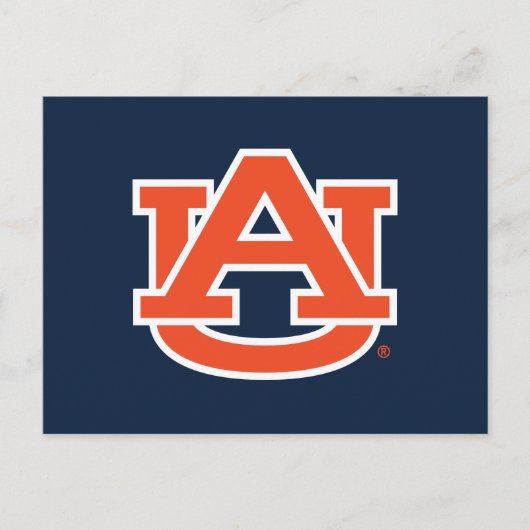 Auburn University Auburn UA Logo Briefkaart (Voorkant)