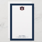 Auburn University Auburn UA Logo Briefpapier (Voorkant / Achterkant)