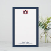 Auburn University Auburn UA Logo Briefpapier (Staand voorkant)