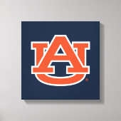 Auburn University Auburn UA Logo Canvas Afdruk (Voorkant)