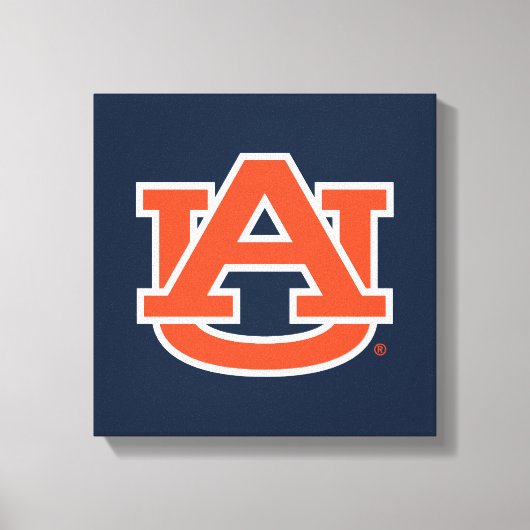 Auburn University Auburn UA Logo Canvas Afdruk (Voorkant)