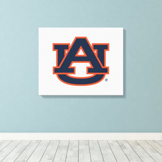 Auburn University Auburn UA Logo Canvas Afdruk (Insitu (Houten vloer))