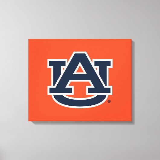 Auburn University Auburn UA Logo Canvas Afdruk (Voorkant)