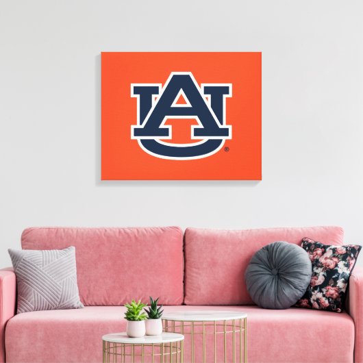 Auburn University Auburn UA Logo Canvas Afdruk (Insitu (Woonkamer))