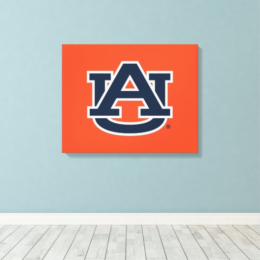 Auburn University Auburn UA Logo Canvas Afdruk (Insitu (Houten vloer))