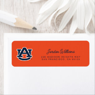 Auburn University Auburn UA Logo Etiket