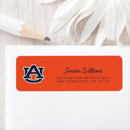 Auburn University Auburn UA Logo Etiket (Insitu)