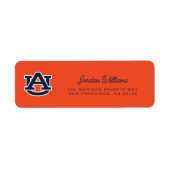 Auburn University Auburn UA Logo Etiket (Voorkant)