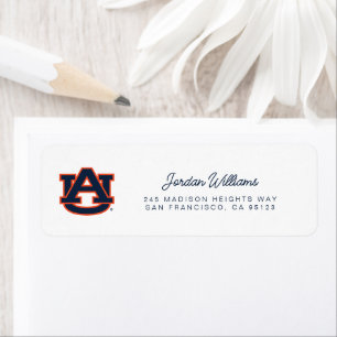 Auburn University Auburn UA Logo Etiket