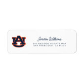 Auburn University Auburn UA Logo Etiket (Voorkant)