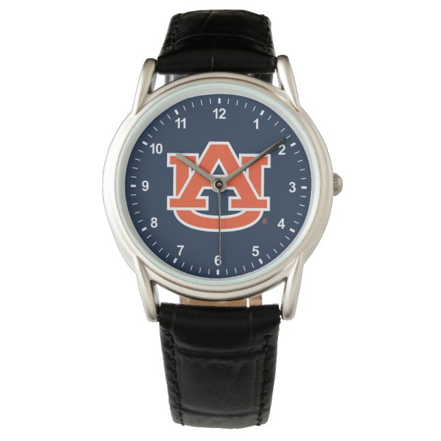Auburn University Auburn UA Logo Horloge (Voorkant)
