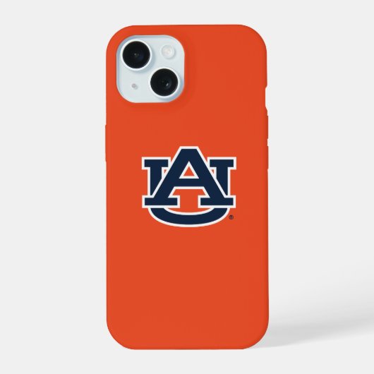 Auburn University Auburn UA Logo iPhone 15 Case (Achterkant)