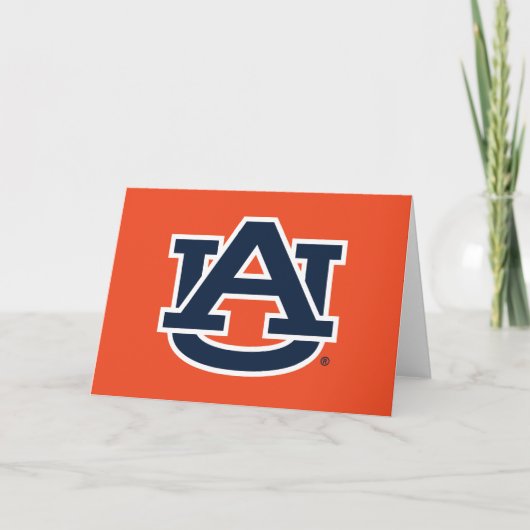 Auburn University Auburn UA Logo Kaart (Voorkant)