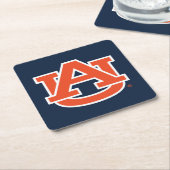 Auburn University Auburn UA Logo Kartonnen Onderzetters (Schuin)