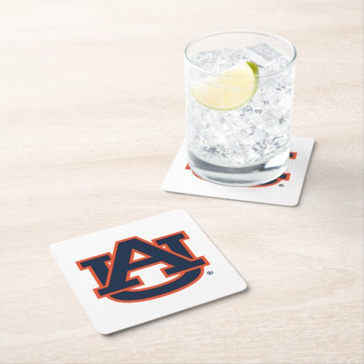 Auburn University Auburn UA Logo Kartonnen Onderzetters (Insitu)