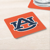 Auburn University Auburn UA Logo Kartonnen Onderzetters (Schuin)