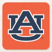 Auburn University Auburn UA Logo Kartonnen Onderzetters (Voorkant)