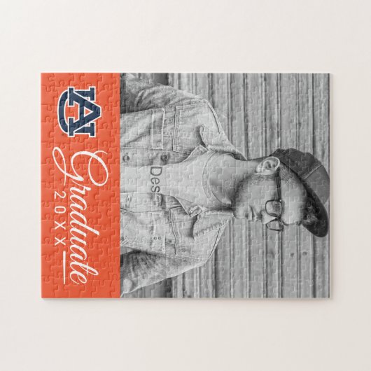 Auburn University Auburn UA Logo Legpuzzel (Horizontaal)