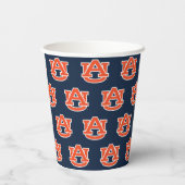 Auburn University Auburn UA Logo Papieren Bekers (Achterkant)